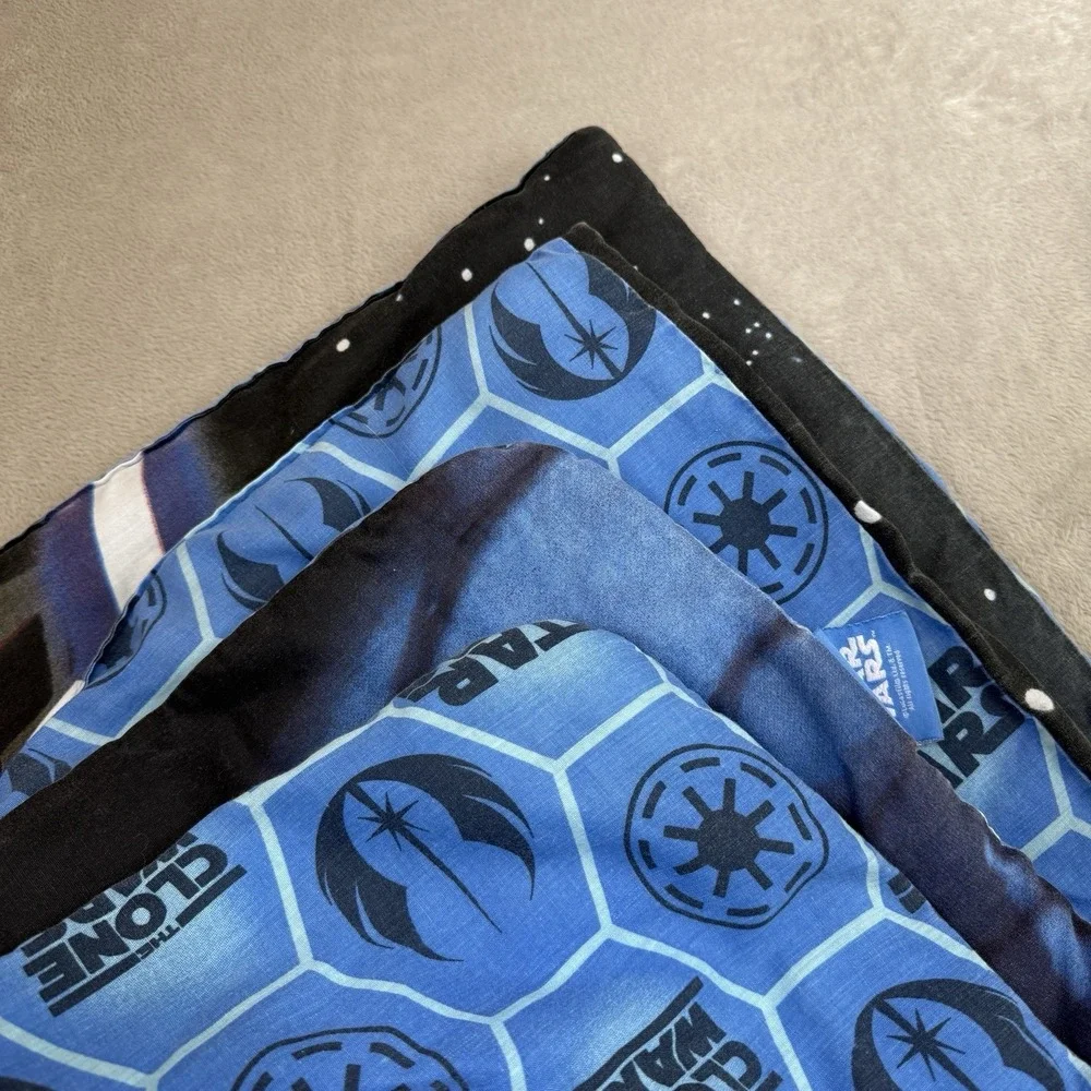 Star Wars Clone Wars Full Size Comforter Blanket Double Sided Yoda Ahsoka Anakin